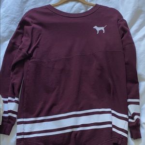 Pink crew neck sweater